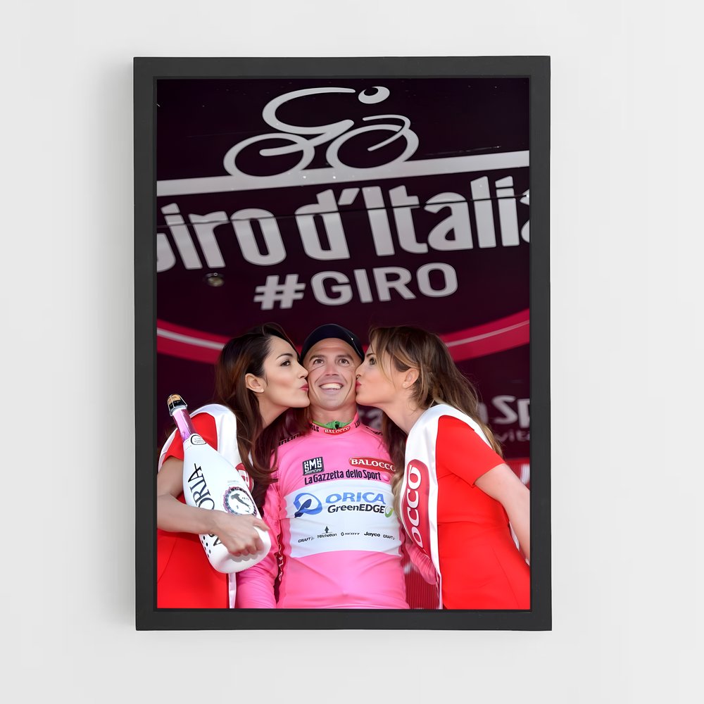 Poster Amitié en Rose – affiche Cyclisme (vue 2)